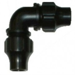 Codo 90 para tubo de PE 16mm (ext.)